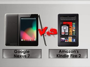 Perbandingan Google Nexus 7 dengan Amazon Kindle Fire HD