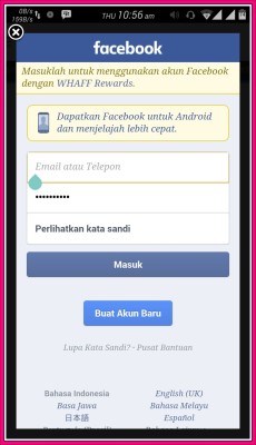 aplikasi facebook