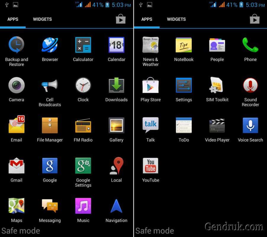 safe mode android