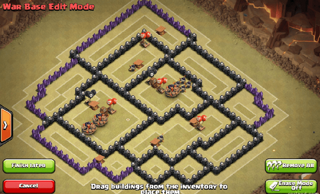 Gambar Base War Terkuat Anti Pekka Sama Naga TH8 COC