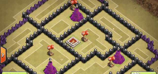 Gambar Base War Terkuat Anti Pekka Sama Naga TH8 COC