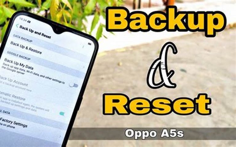 Cara Reset HP Oppo A5s