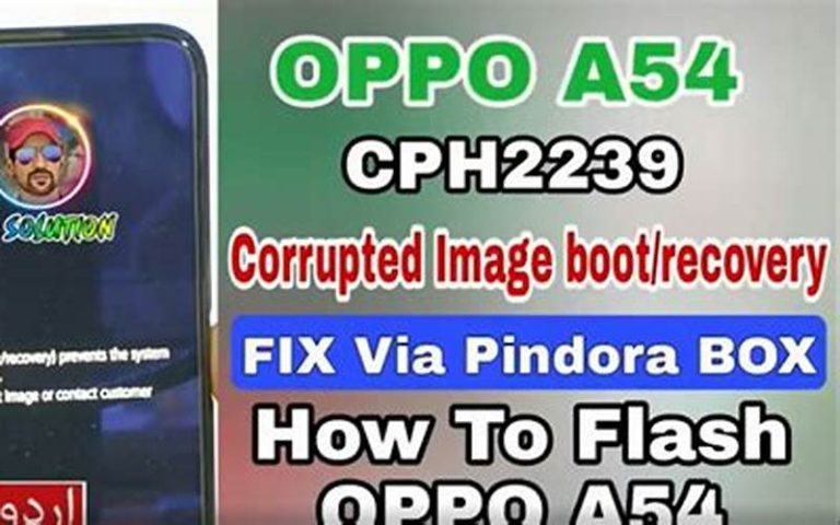 Cara Flash HP Oppo A54
