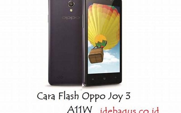 Cara Flash HP Oppo Joy: Solusi Masalah Bootloop dan Hang