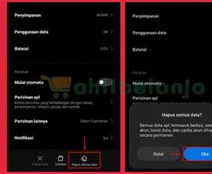 Ketuk Opsi 'Hapus Semua'