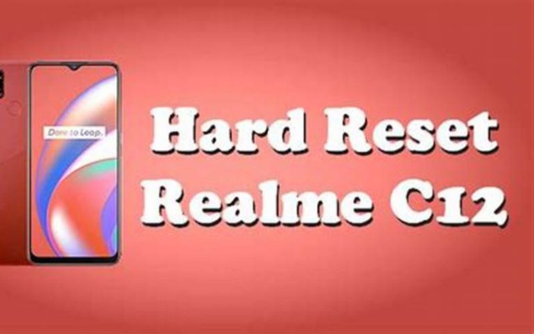 Cara Reset HP Realme C12