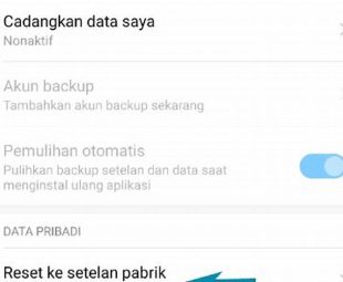 Konfirmasi Reset Pabrik