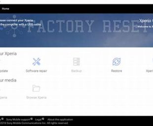 Reset Dengan Sony Xperia Companion