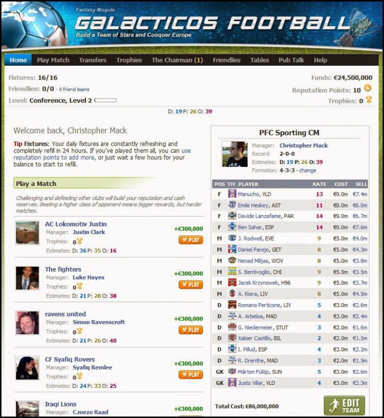 Galacticos Football untuk Pecinta Game Sepak Bola