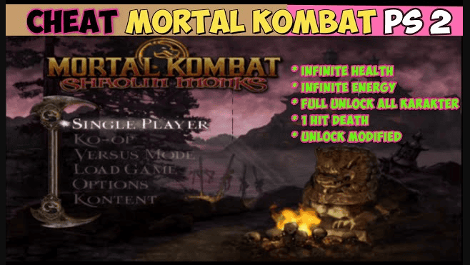 Cheat Mortal Kombat Shaolin Monks PS2