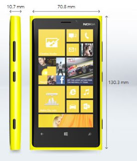 Dimensi Nokia Lumia 920 Dimensi Nokia Lumia 920