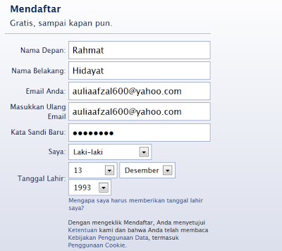 Cara Membuat Facebook Cara Membuat Facebook